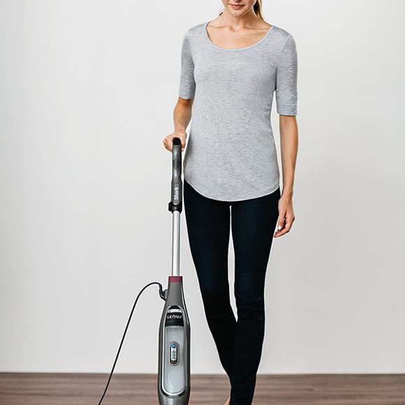 Shark S5003D Genius Hard Floor Cleaning System Pocket Steam Mop, Burgundy/Gray - Picture 6 of 7